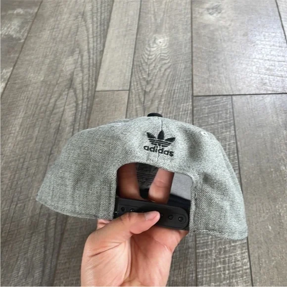 Adidas Gray and Black Adjustable Hat. - Picture 3 of 5